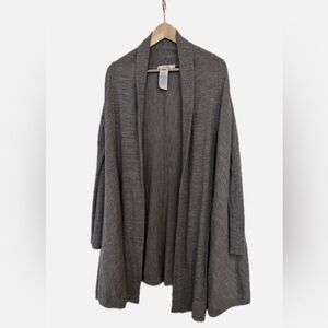 Boden 100% Wool Floaty Cardigan Coat Gray